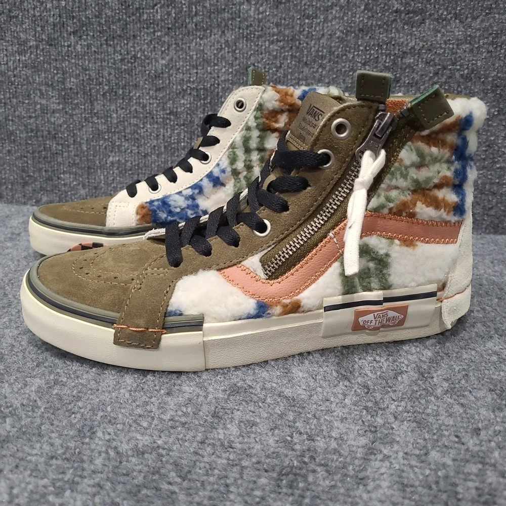 Vans Sneakers SK8-Hi Reissue Cap Mixed Suede Faux Fur Womens 7 Shoes